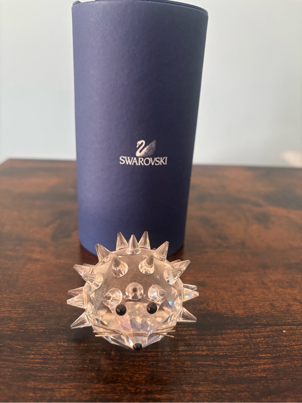 1976 Swarovski Retired Crystal Porcupine #7630 NR 050